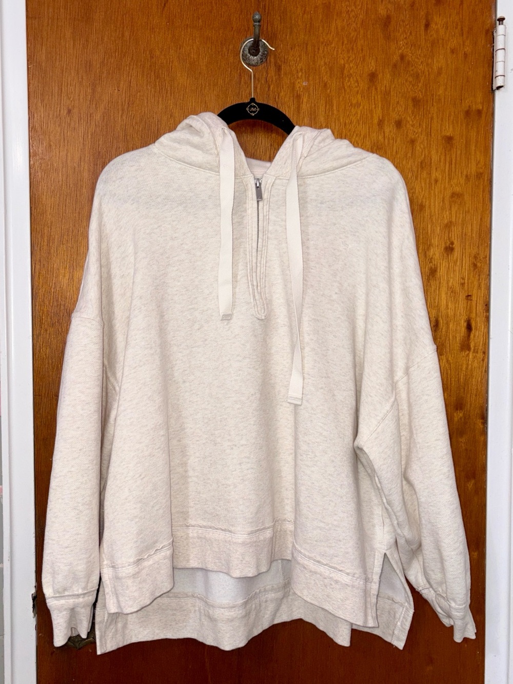 Pink Oatmeal Half Zip Tunic